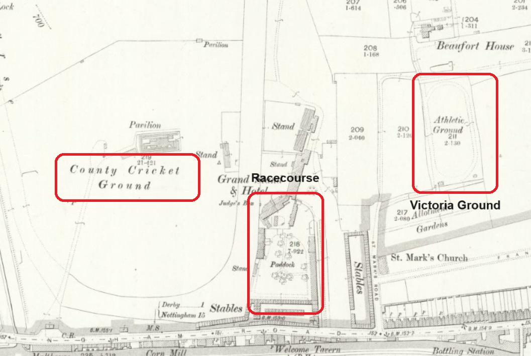 Derby - Victoria Recreation Ground : Map credit National Library of Scotland